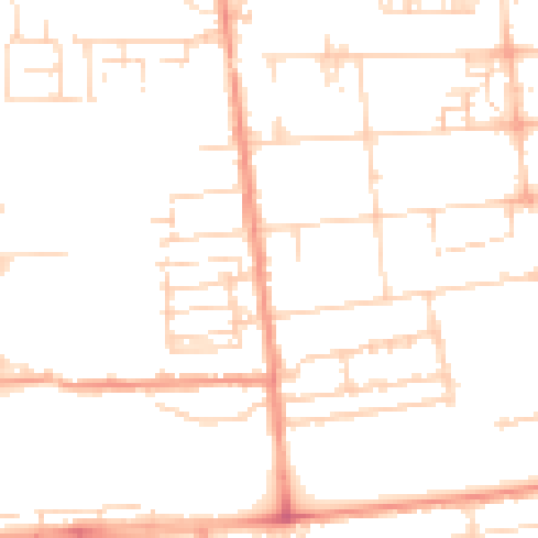 Daytime road noise heatmap for HU5 3TS
