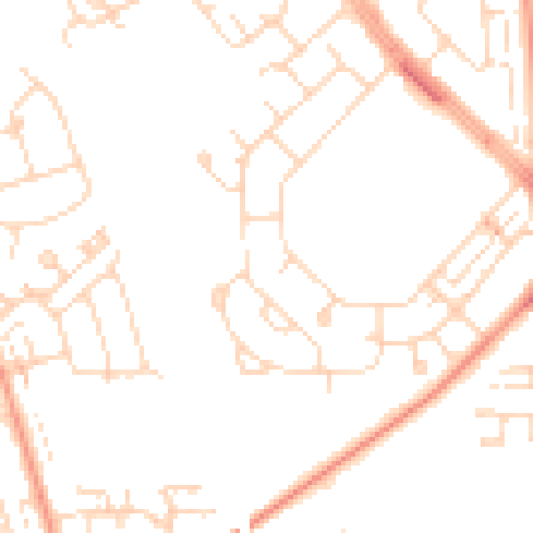 Daytime road noise heatmap for HU5 4LF