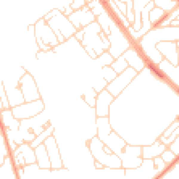 Daytime road noise heatmap for HU5 4PL