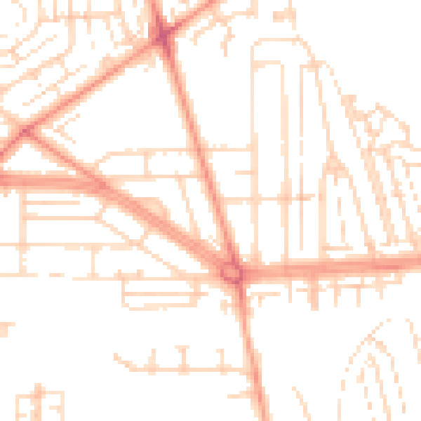 Daytime road noise heatmap for HU5 5DF