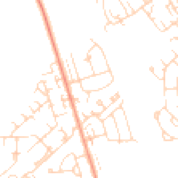 Daytime road noise heatmap for HU5 5SN