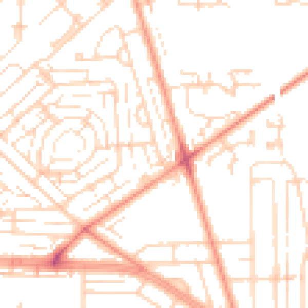 Daytime road noise heatmap for HU5 5TG
