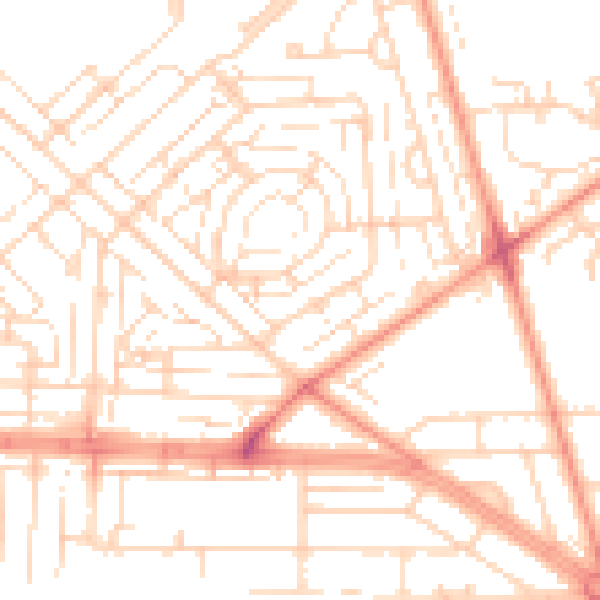 Daytime road noise heatmap for HU5 5UP