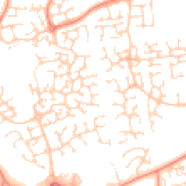 Daytime road noise heatmap for HU7 3AN