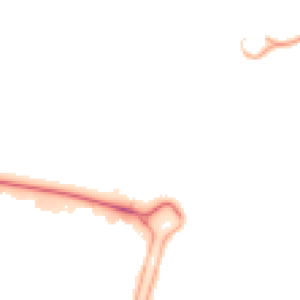 Night-time road noise heatmap for HU7 6DU