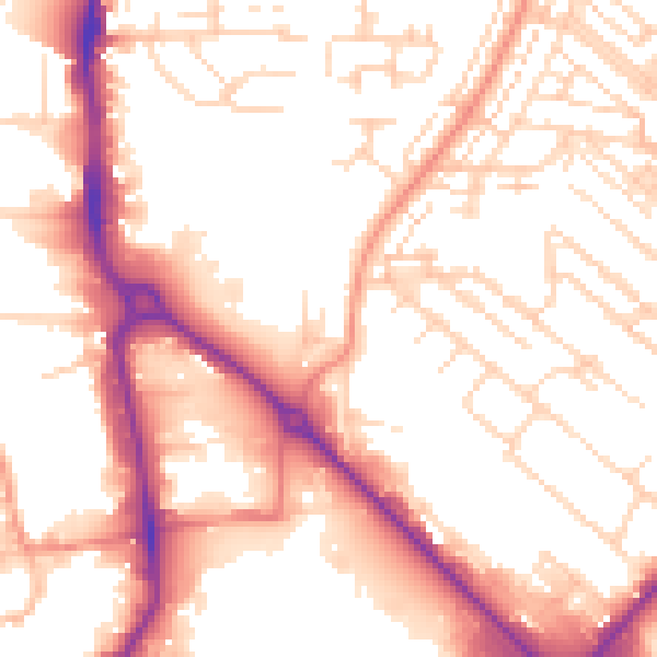 Daytime road noise heatmap for HU8 7RU