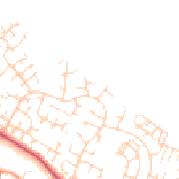 Daytime road noise heatmap for HU8 9US