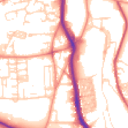 Daytime road noise heatmap for HX3 0AD
