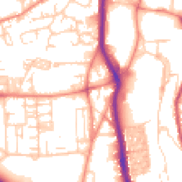 Daytime road noise heatmap for HX3 0BA