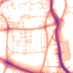 Daytime road noise heatmap for HX3 0BB