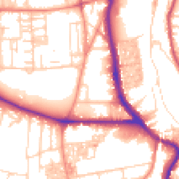 Daytime road noise heatmap for HX3 0BL