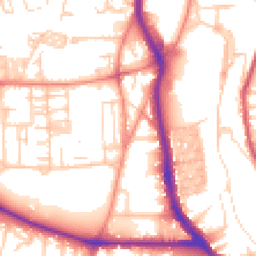 Daytime road noise heatmap for HX3 0BX
