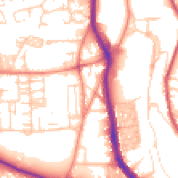 Daytime road noise heatmap for HX3 0BZ