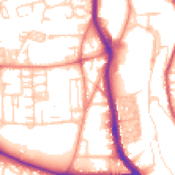 Daytime road noise heatmap for HX3 0DB