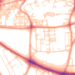 Daytime road noise heatmap for HX3 0DG