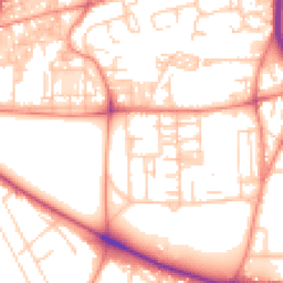 Daytime road noise heatmap for HX3 0DH