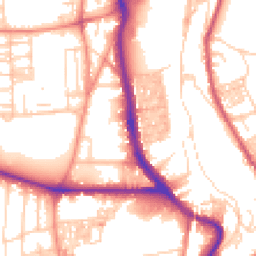 Daytime road noise heatmap for HX3 0NS