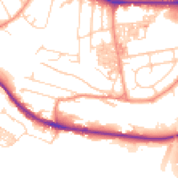 Daytime road noise heatmap for HX3 0TE
