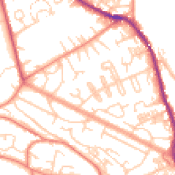 Daytime road noise heatmap for HX3 5RD