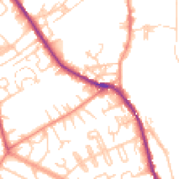 Daytime road noise heatmap for HX3 5SL
