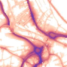 Daytime road noise heatmap for HX3 5WB