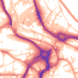 Daytime road noise heatmap for HX3 5WL