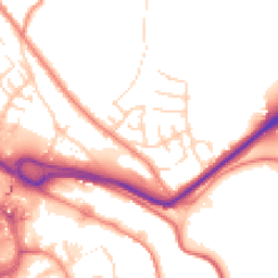 Daytime road noise heatmap for HX3 6AZ