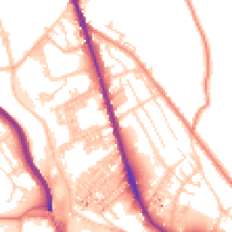Daytime road noise heatmap for HX3 6HD