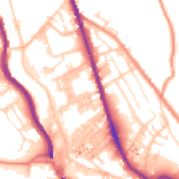 Daytime road noise heatmap for HX3 6LW