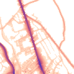 Daytime road noise heatmap for HX3 6NQ