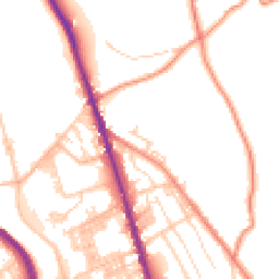Daytime road noise heatmap for HX3 6PF