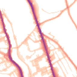 Daytime road noise heatmap for HX3 6PG