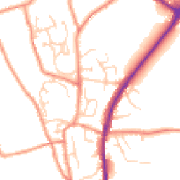 Daytime road noise heatmap for HX3 7JS