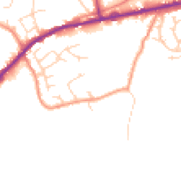Daytime road noise heatmap for HX3 7JW