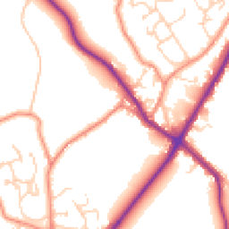 Daytime road noise heatmap for HX3 7LJ