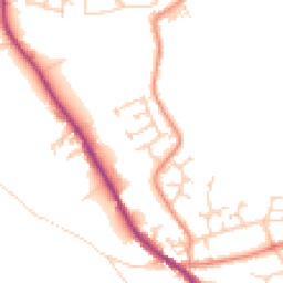 Daytime road noise heatmap for HX3 8FE