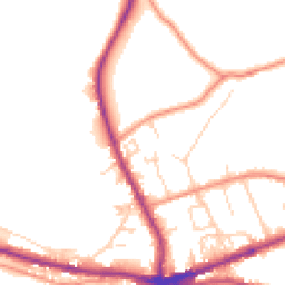 Daytime road noise heatmap for HX3 8LB