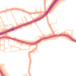 Daytime road noise heatmap for HX3 8TD