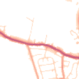 Daytime road noise heatmap for HX3 8TF
