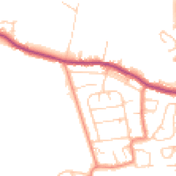 Daytime road noise heatmap for HX3 8TN