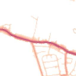 Daytime road noise heatmap for HX3 8TR
