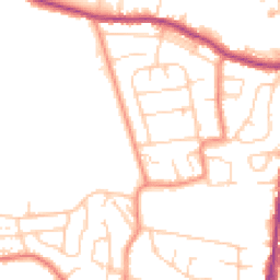 Daytime road noise heatmap for HX3 8XQ