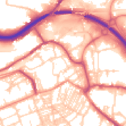 Daytime road noise heatmap for HX5 0BZ