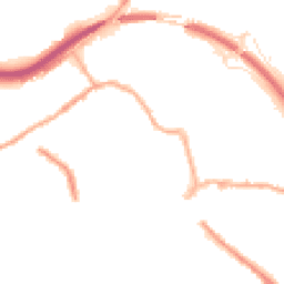 Night-time road noise heatmap for HX5 0DB