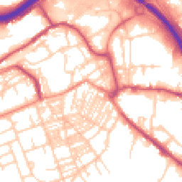 Daytime road noise heatmap for HX5 0DU