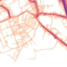 Daytime road noise heatmap for HX5 0HQ