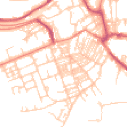 Daytime road noise heatmap for HX5 0LZ