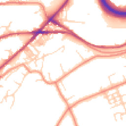 Daytime road noise heatmap for HX5 0QX