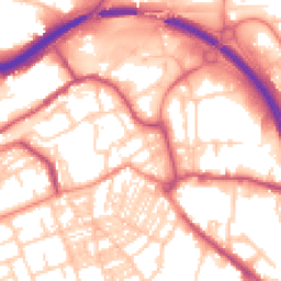 Daytime road noise heatmap for HX5 0RN