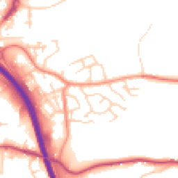 Daytime road noise heatmap for HX5 9QL